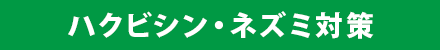 ハクビシン・ネズミ対策